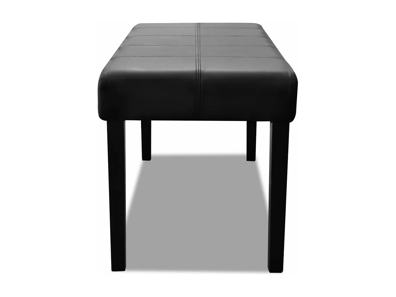 Banc en cuir synthétique de haute qualité Noir REO28081
