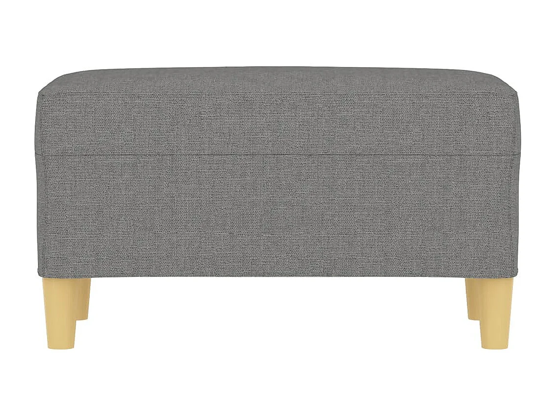 Bankje 70x35x41 cm stof donkergrijs NL251520