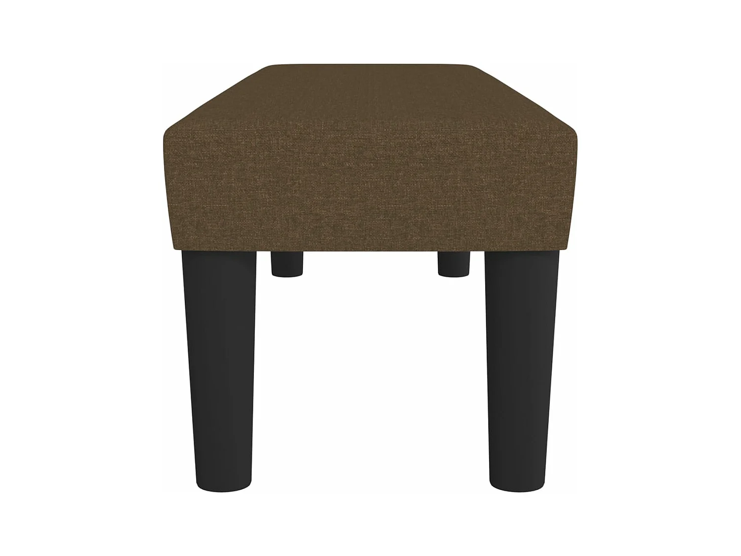 Banco de tela marrón 100x30x30 cm ES666235