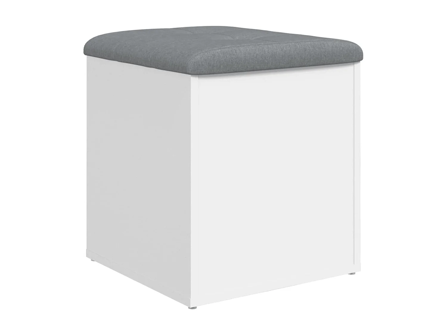 Banc de rangement blanc 42x42x45 cm bois d'ingénierie REO37090