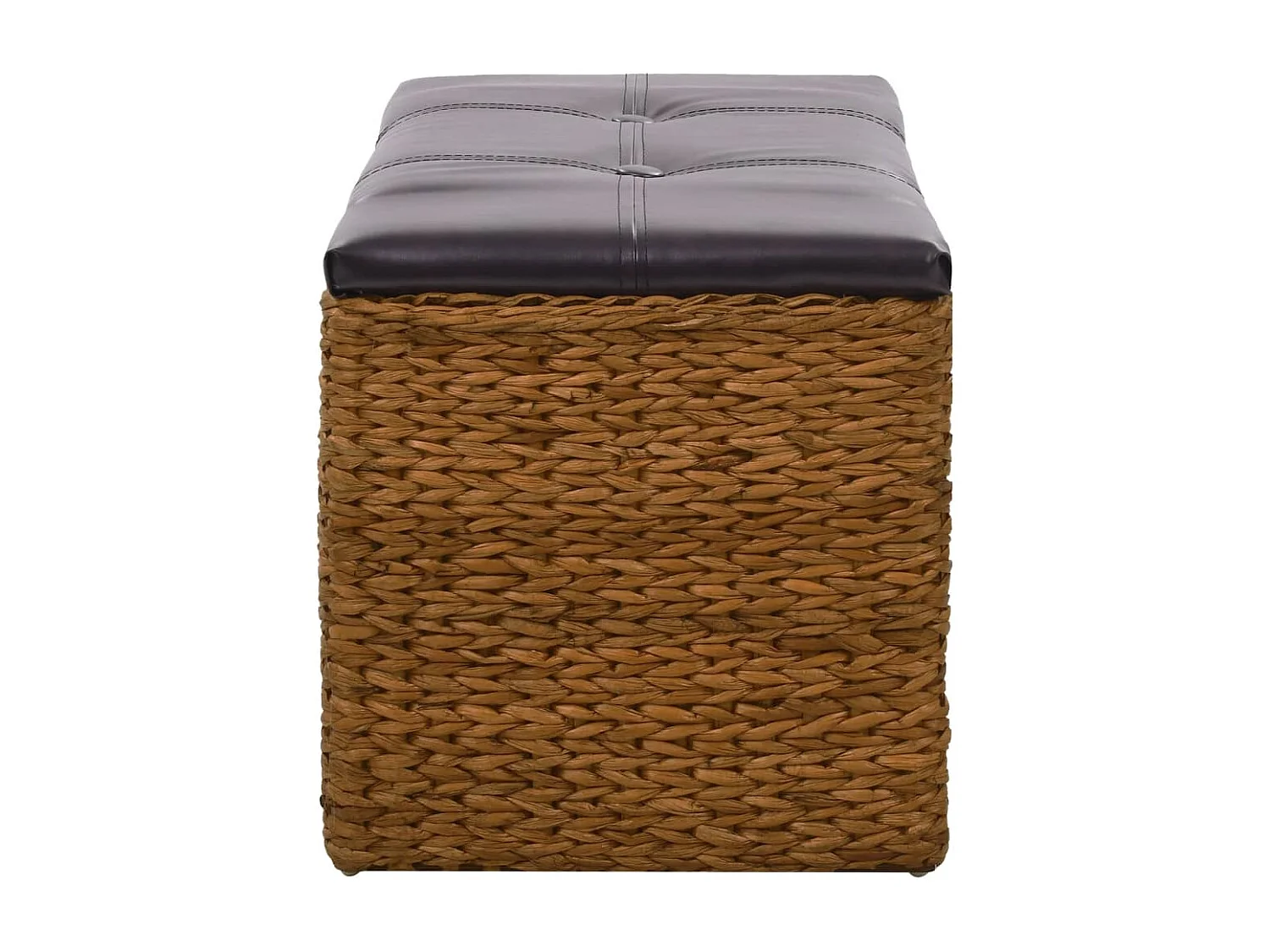 Banc avec 2 paniers Jacinthe d'eau 71 x 40 x 42 cm Marron REO98296