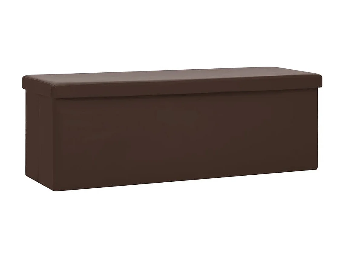 Banc de rangement pliable Marron PVC REO60145