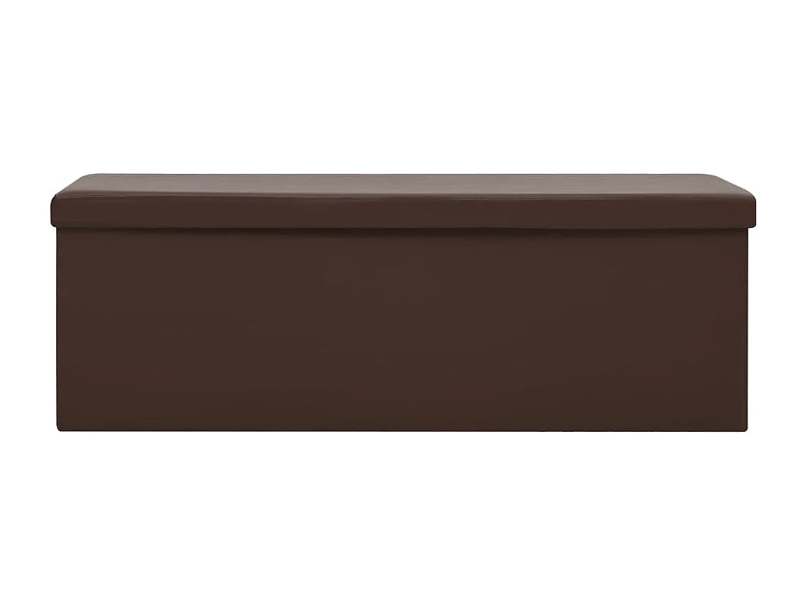Banc de rangement pliable Marron PVC REO60145