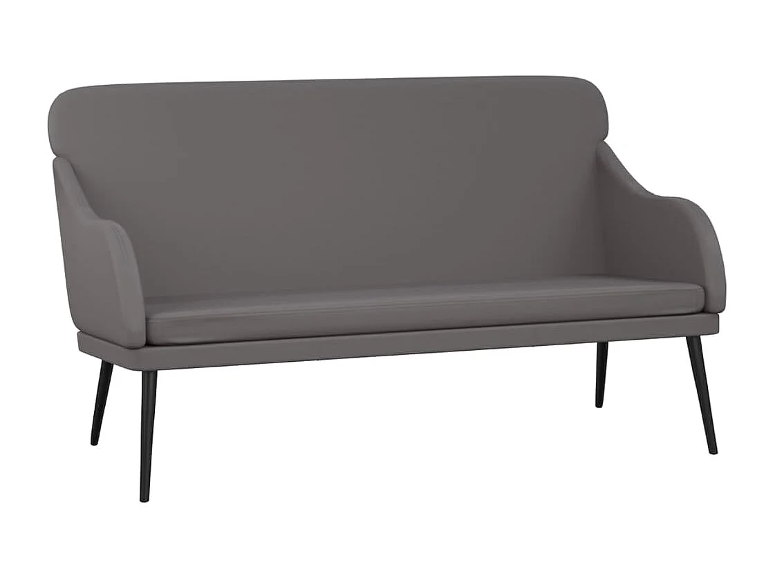 Banc Gris 110x76x80 cm Similicuir REO94392