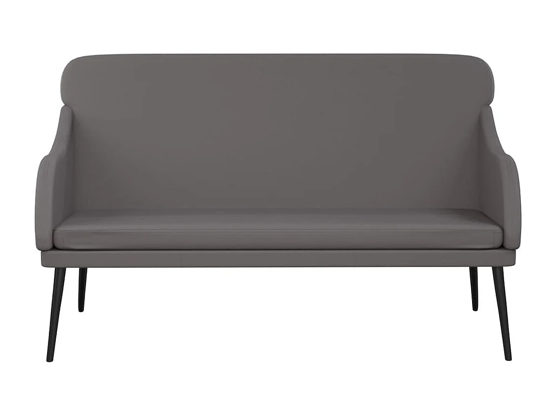 Banc Gris 110x76x80 cm Similicuir REO94392