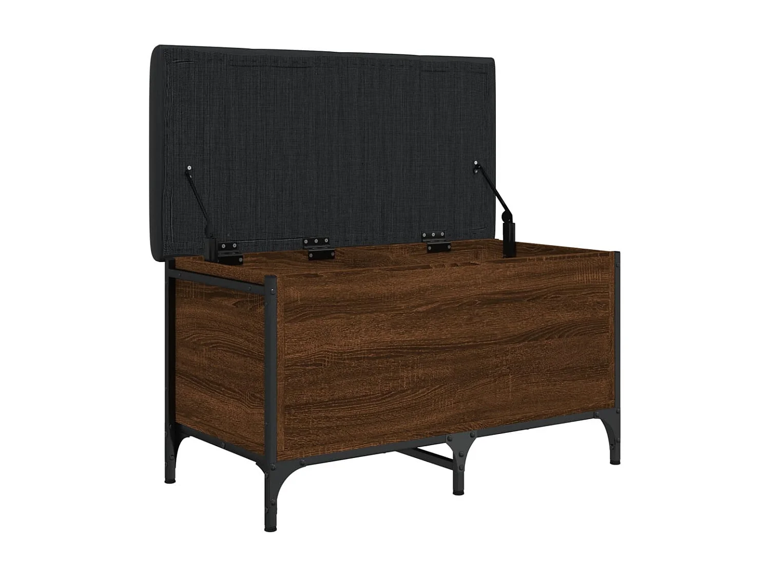 Banc de rangement chêne marron 82x42x45 cm Bois d'ingénierie REO89828