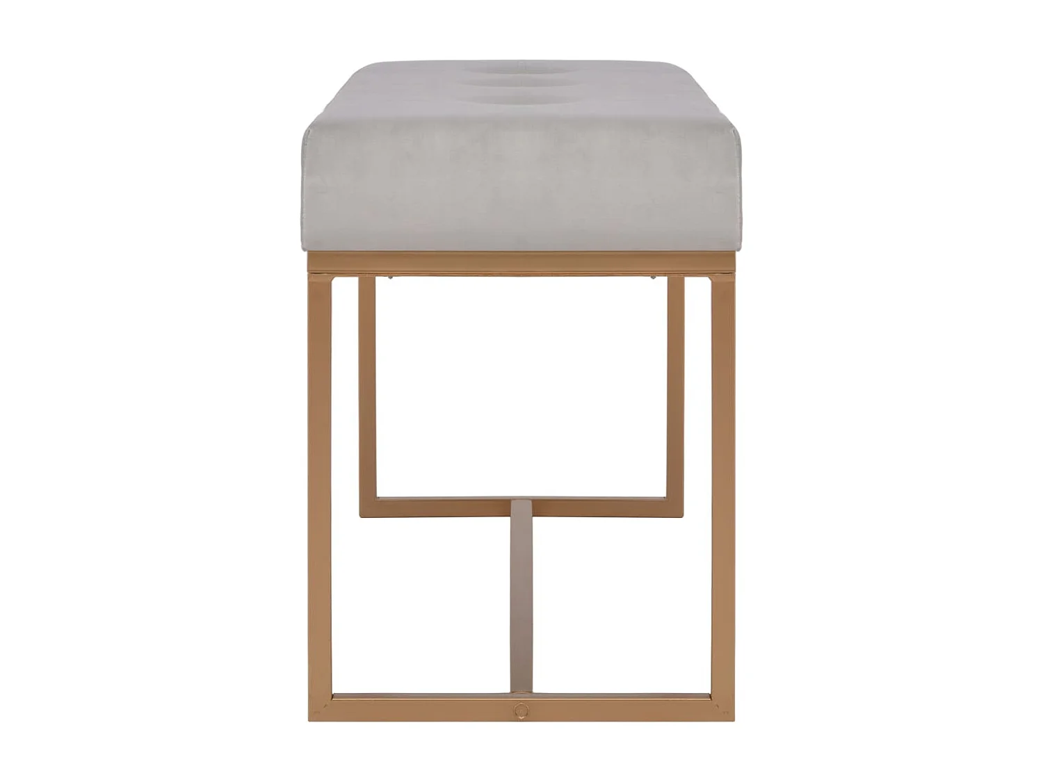 Banc 80 cm Gris Velours REO52449