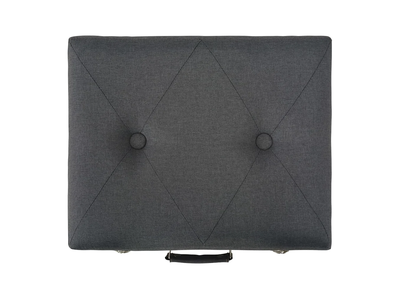 Bancs de rangement 3 pcs Gris foncé Tissu REO30132