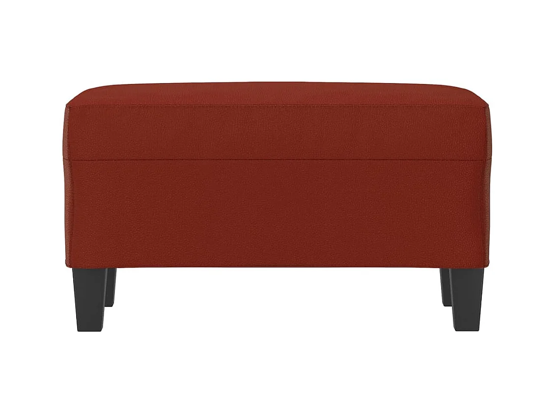 Banc Rouge bordeaux 70x35x41 cm Similicuir REO12213