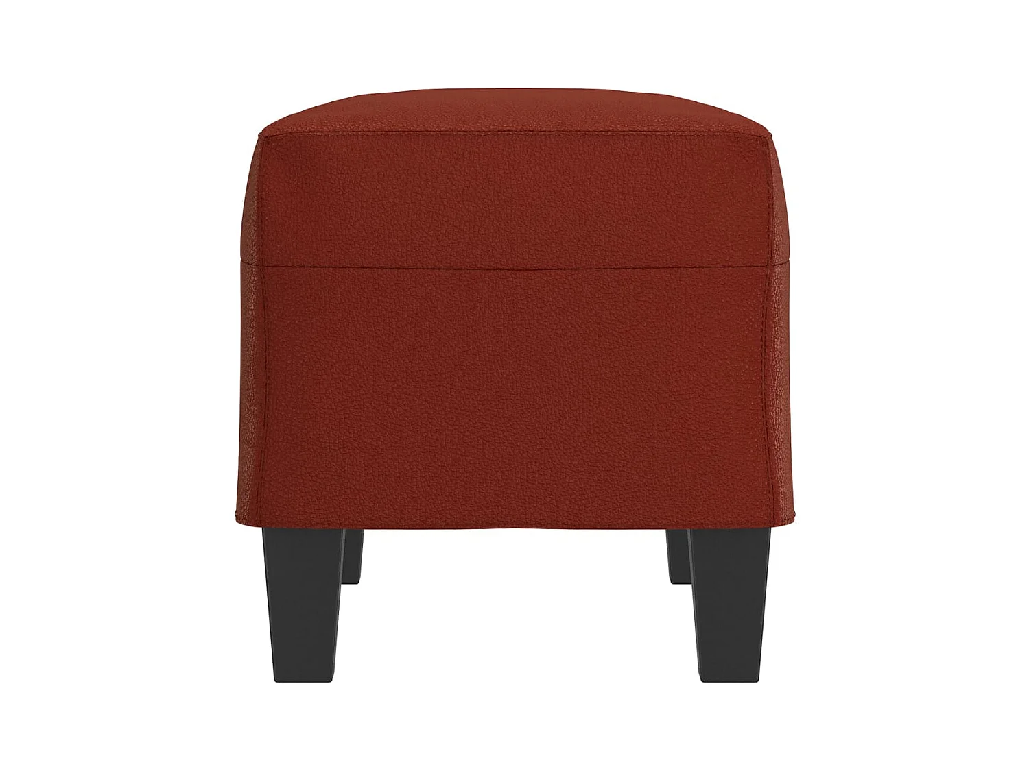 Banc Rouge bordeaux 70x35x41 cm Similicuir REO12213