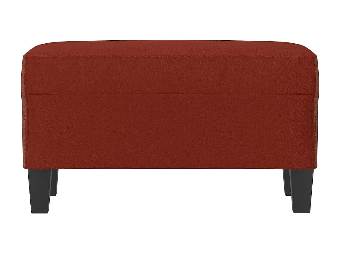 Banc Rouge bordeaux 70x35x41 cm Similicuir REO12213