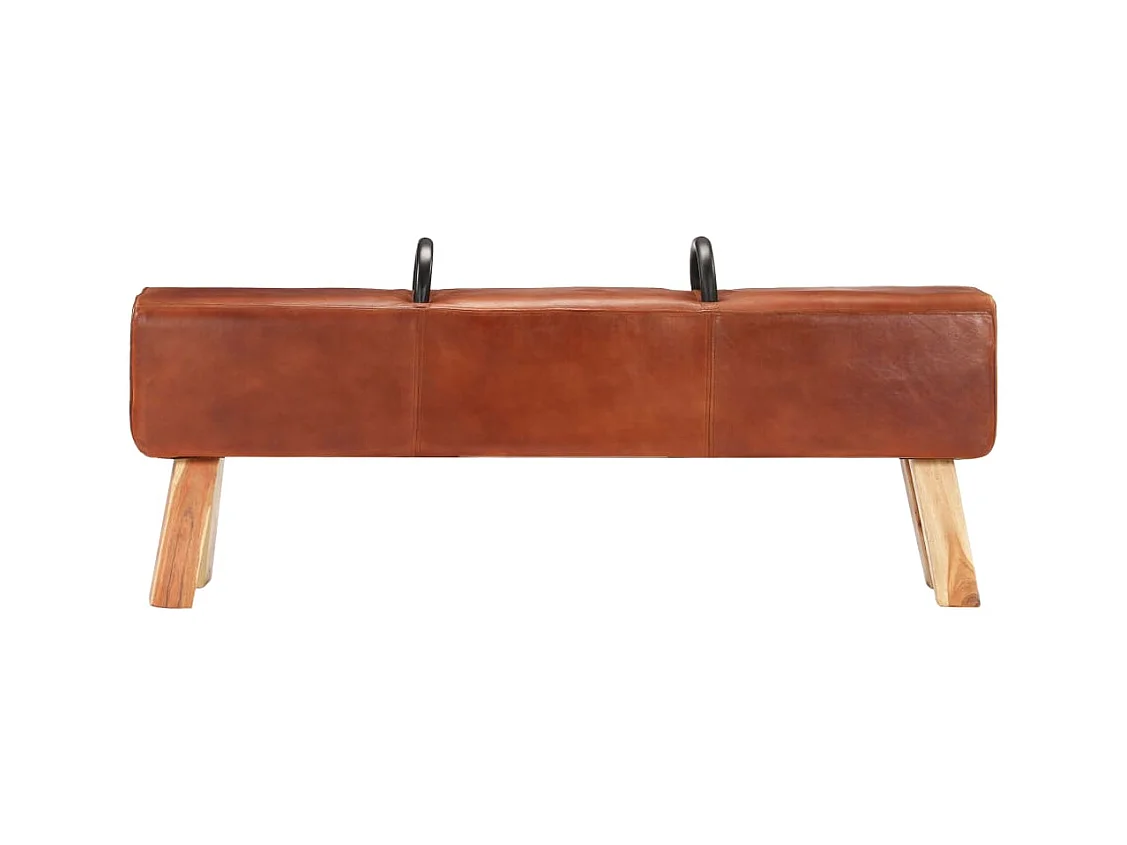 Banc cheval d'arçon vintage Cuir véritable de chèvre REO28771