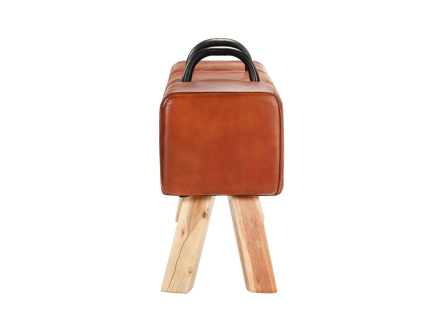 Banc cheval d'arçon vintage Cuir véritable de chèvre REO28771