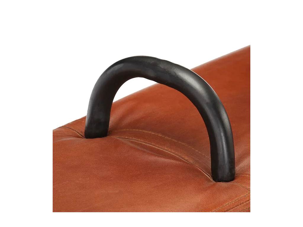 Banc cheval d'arçon vintage Cuir véritable de chèvre REO28771