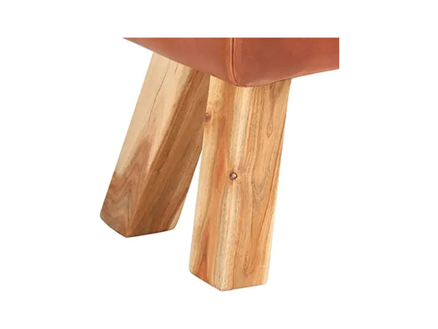 Banc cheval d'arçon vintage Cuir véritable de chèvre REO28771
