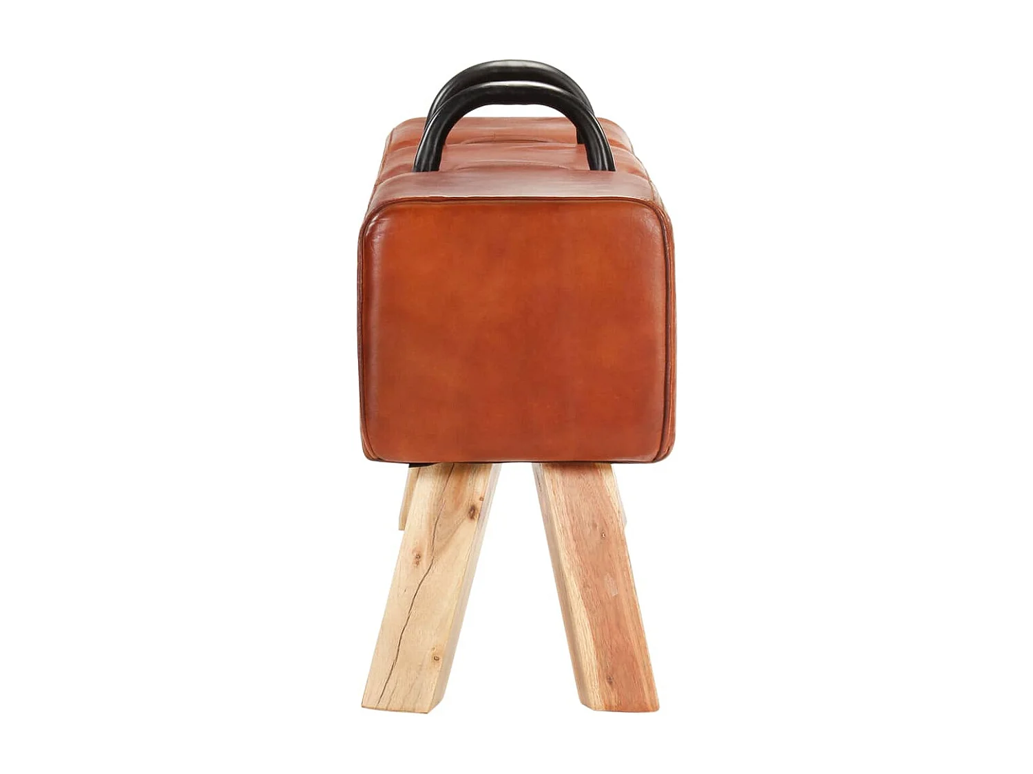 Banc cheval d'arçon vintage Cuir véritable de chèvre REO28771