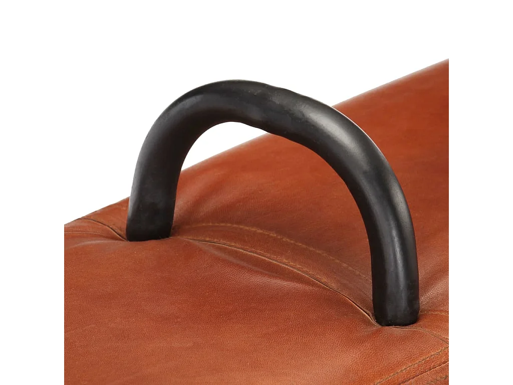 Banc cheval d'arçon vintage Cuir véritable de chèvre REO28771