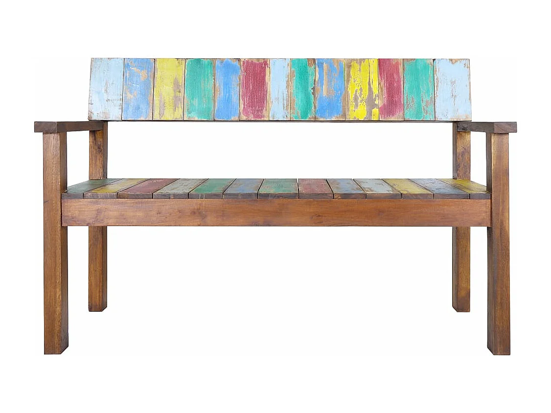 Banco de madera maciza reciclada 115 cm ES909310