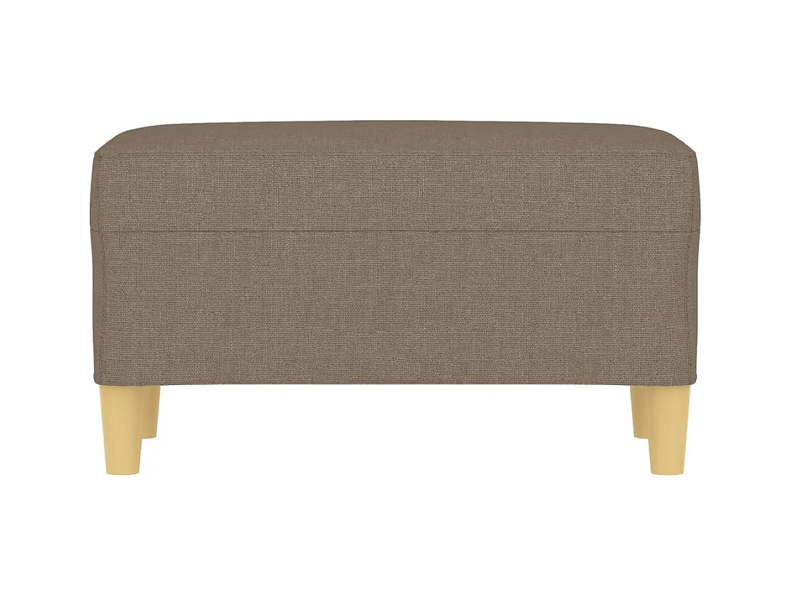 Banco de tela gris taupe 70x35x41 cm ES212102