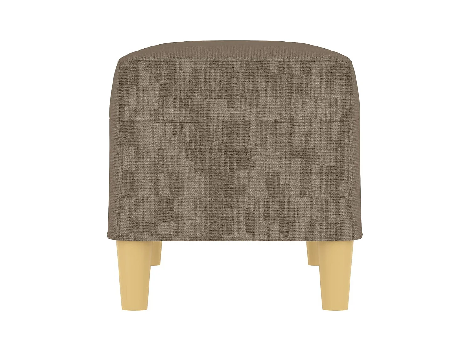 Banco de tela gris taupe 70x35x41 cm ES212102