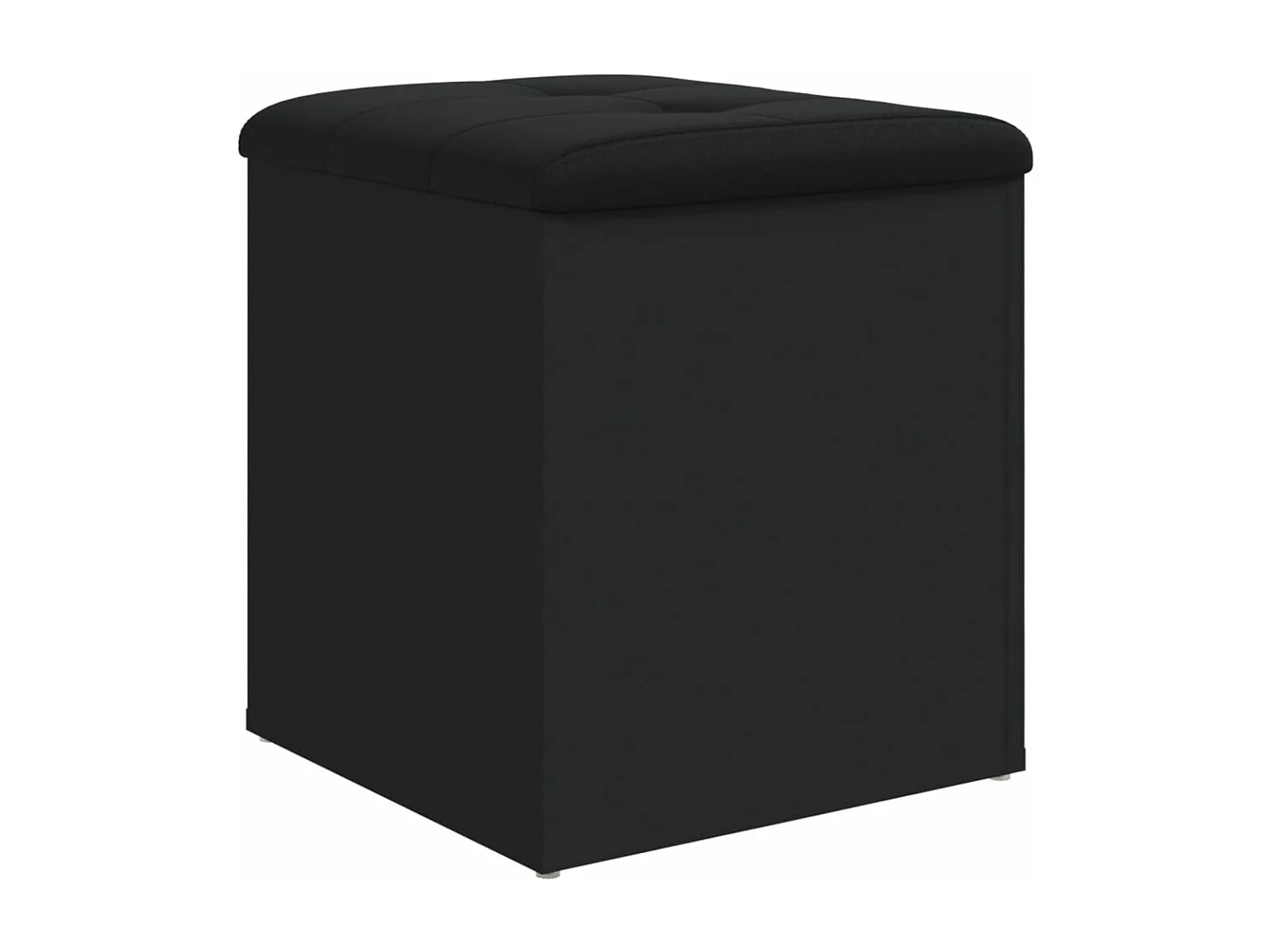 Banc de rangement noir 42x42x45 cm bois d'ingénierie REO43554