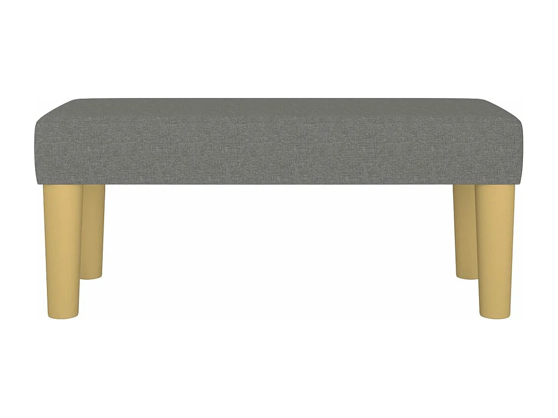 Bankje 70x30x30 cm stof donkergrijs NL271819