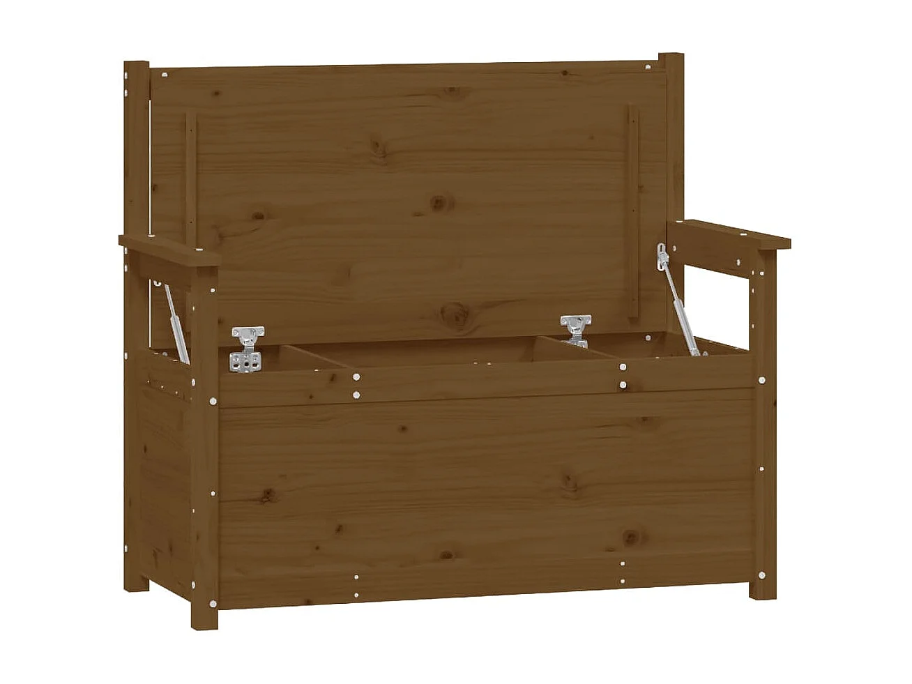 Banc Marron miel 112,5x51,5x96,5 cm Bois de pin massif REO66015