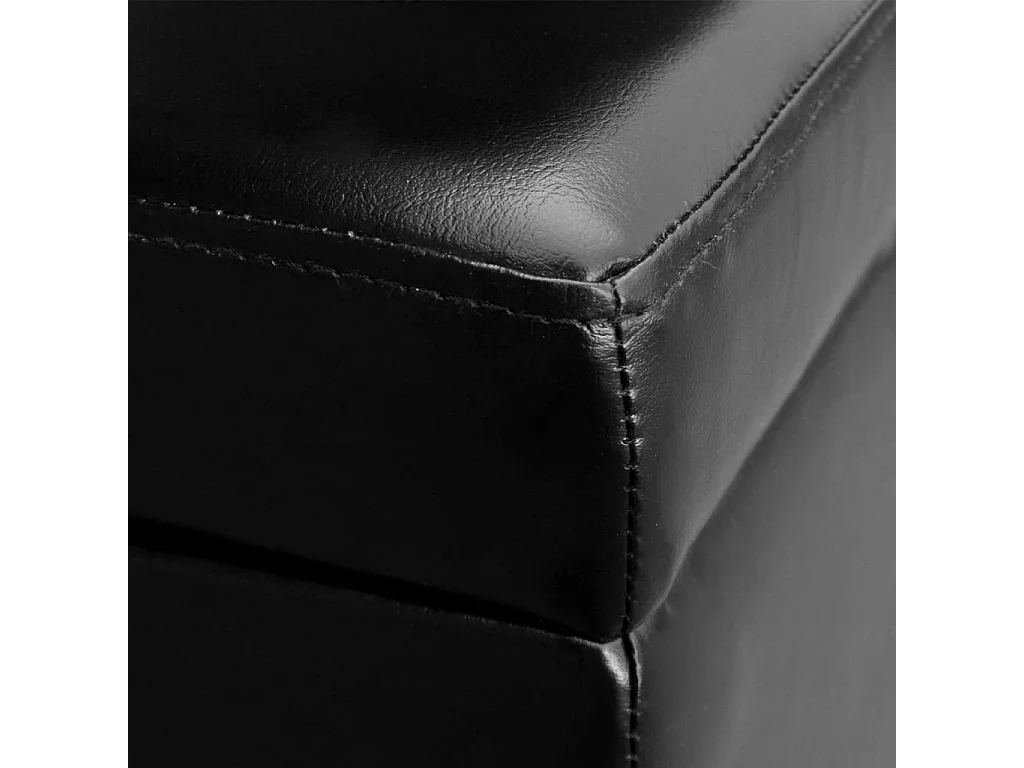 Banc long de rangement Bois Noir REO40258