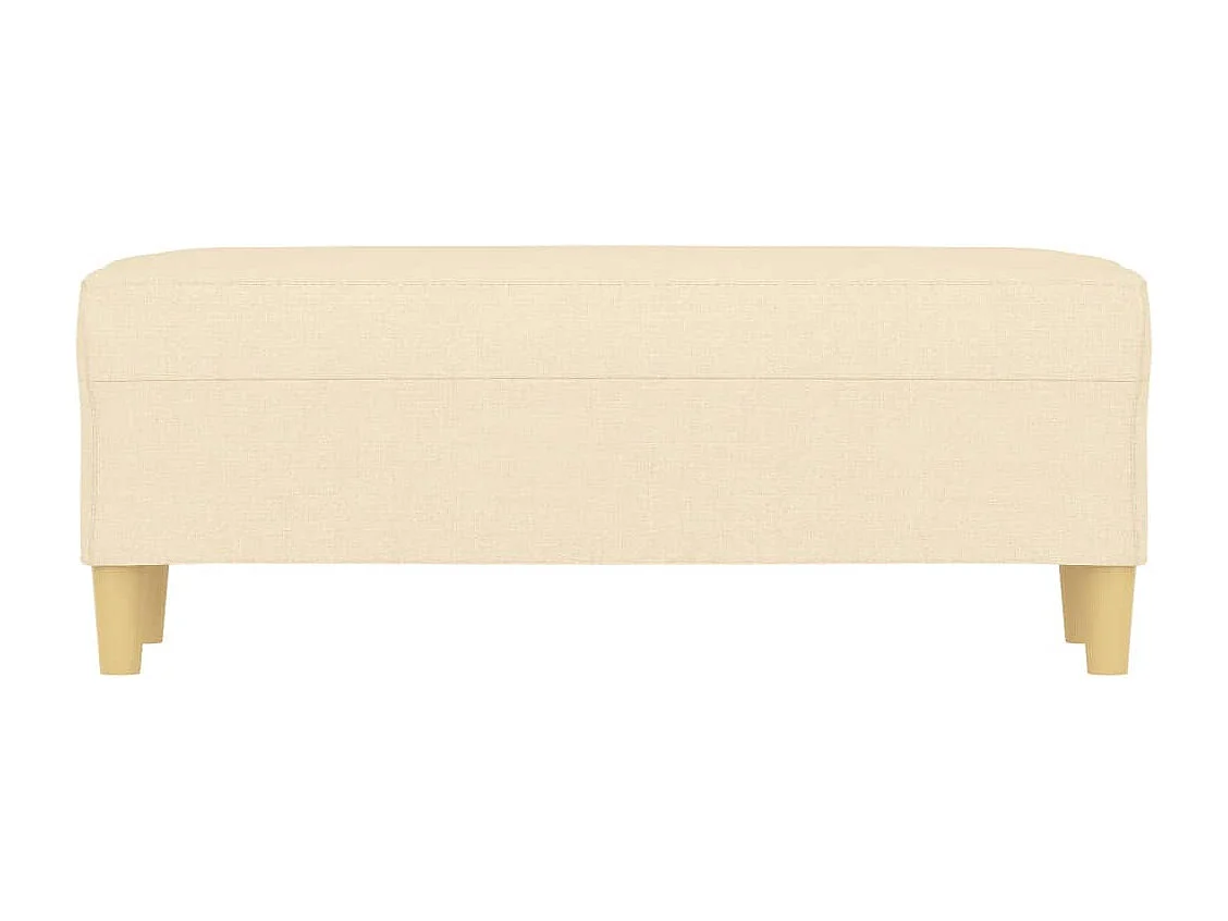 Banc Crème 100x35x41 cm Tissu REO15433