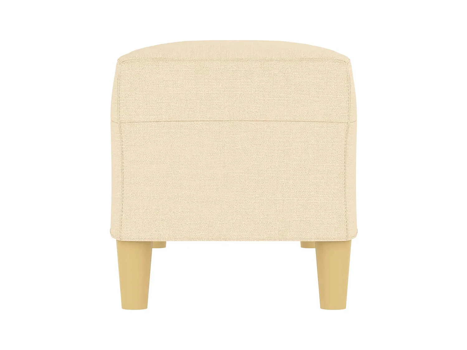 Banco de tela color crema 100x35x41 cm ES530289