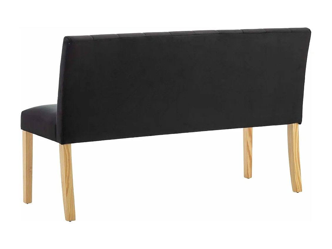 Banc 140 cm Noir Velours REO33001