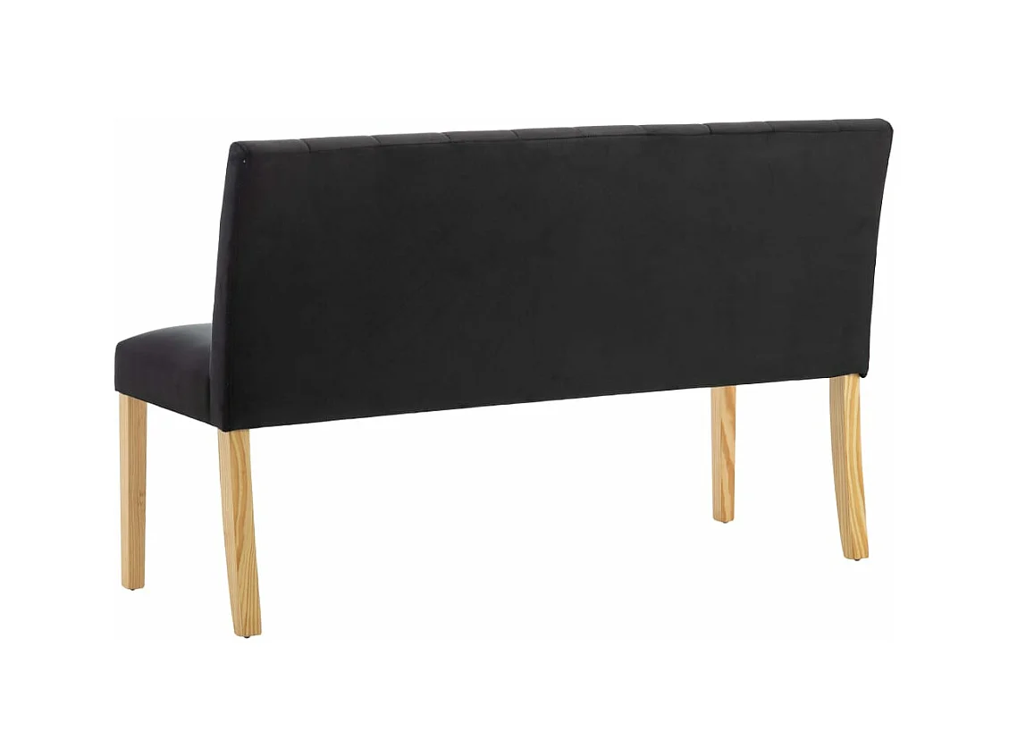 Banc 140 cm Noir Velours REO33001