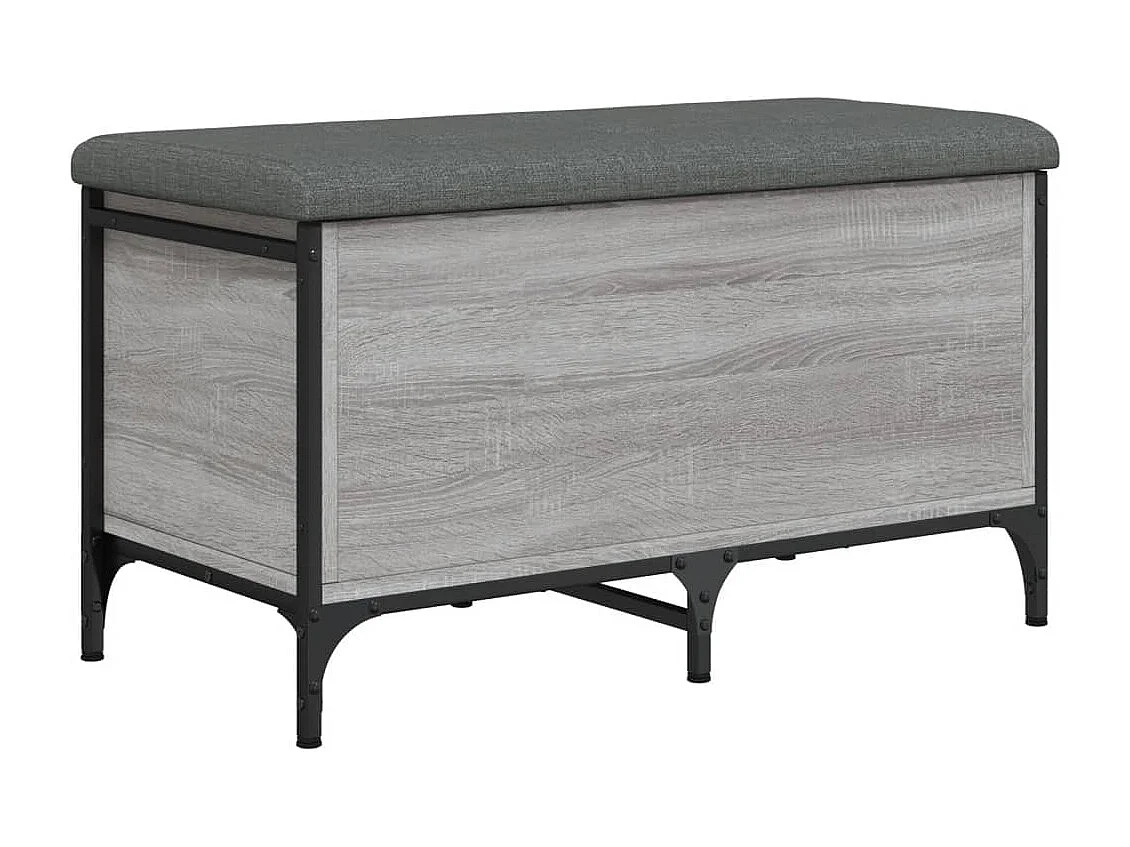 Banc de rangement sonoma gris 82x42x45 cm Bois d'ingénierie REO24213
