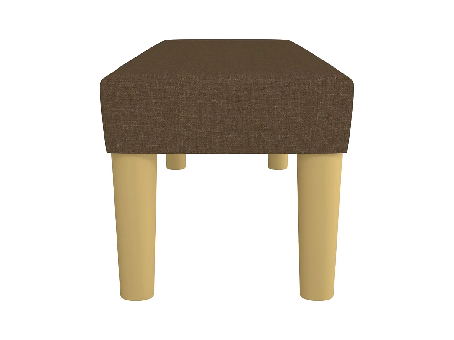 Bankje 100x30x30 cm stof donkerbruin NL480633