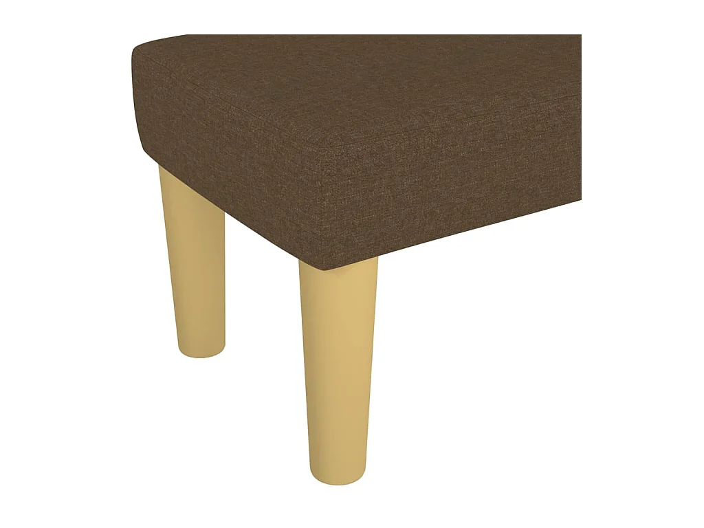 Bankje 100x30x30 cm stof donkerbruin NL480633