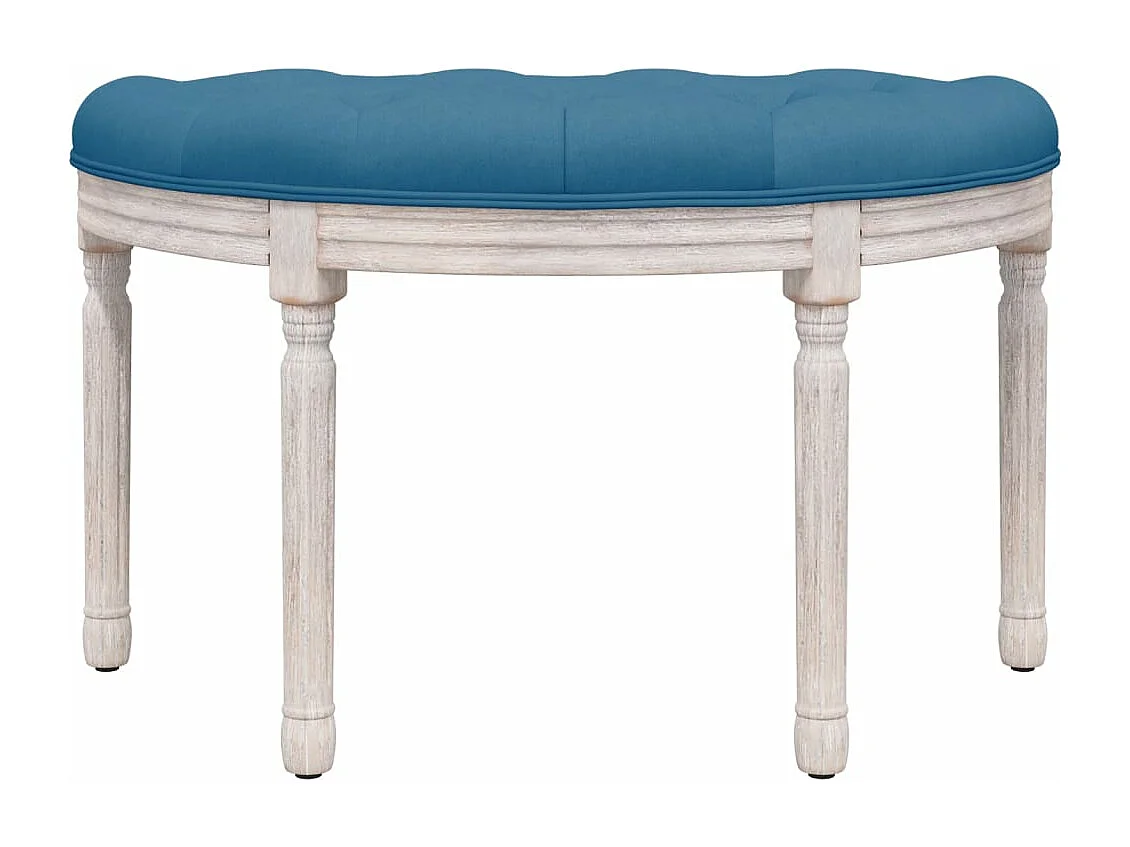Banc Bleu 81,5x41x49 cm Velours REO33047