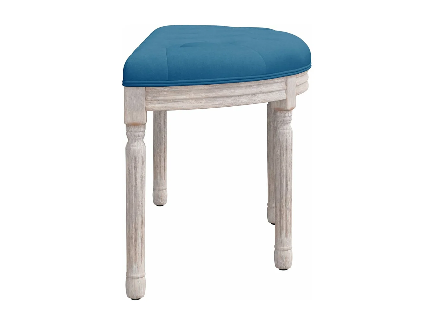 Banc Bleu 81,5x41x49 cm Velours REO33047