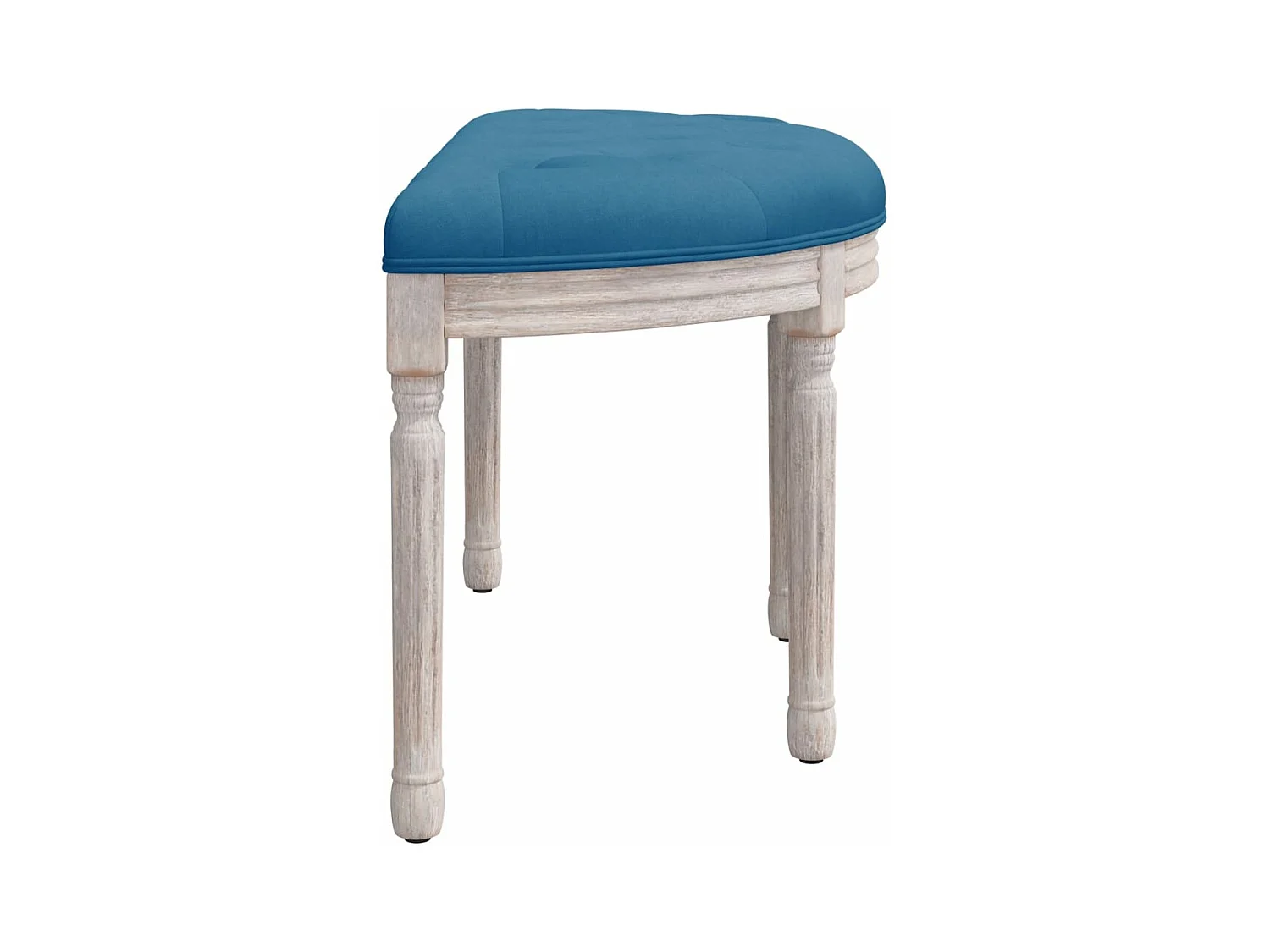 Bankje 81,5x41x49 cm fluweel blauw NL454492