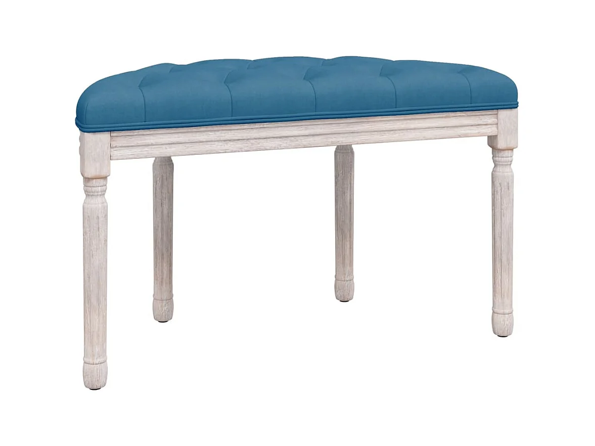 Bankje 81,5x41x49 cm fluweel blauw NL454492