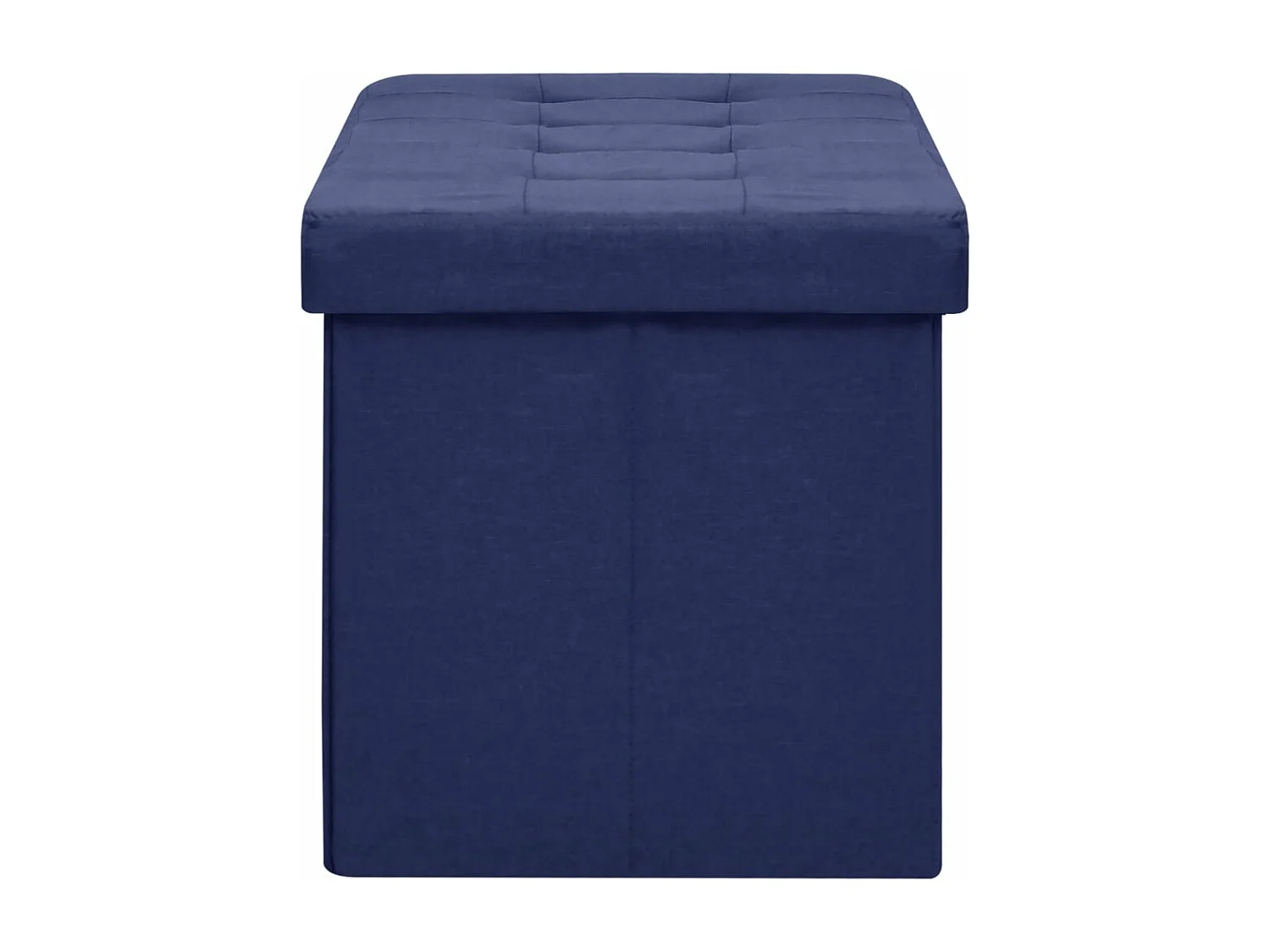 Banc de rangement pliable Bleu Faux lin REO96297