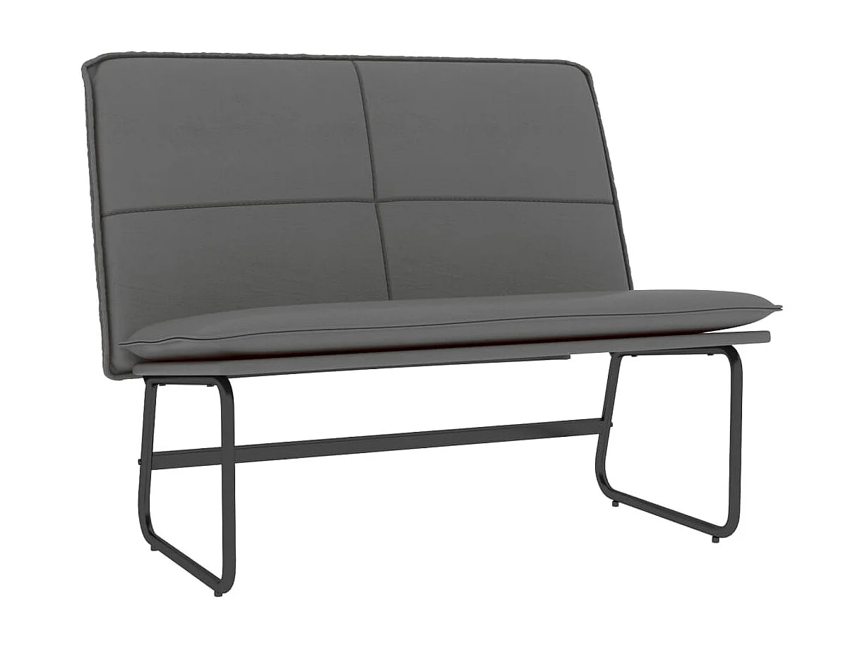 Banc Gris 100x75x76 cm Similicuir REO26613