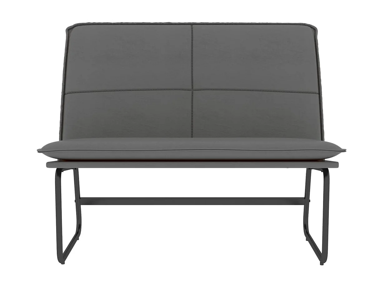 Banc Gris 100x75x76 cm Similicuir REO26613