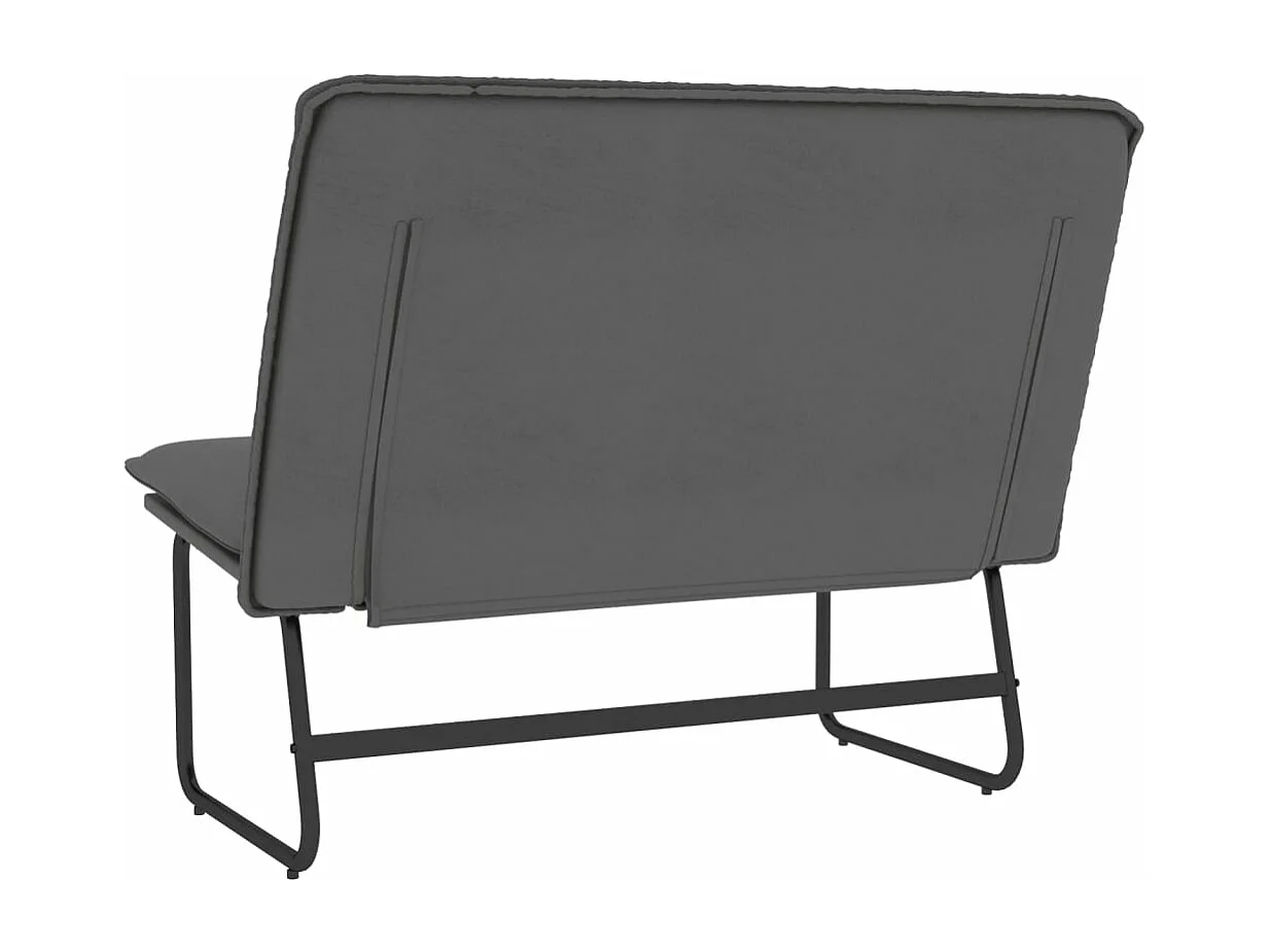Banc Gris 100x75x76 cm Similicuir REO26613