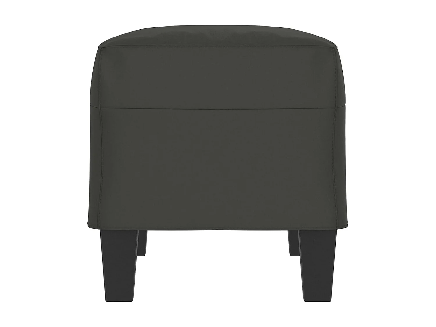 Banc Gris foncé 70x35x41 cm Tissu microfibre REO52592