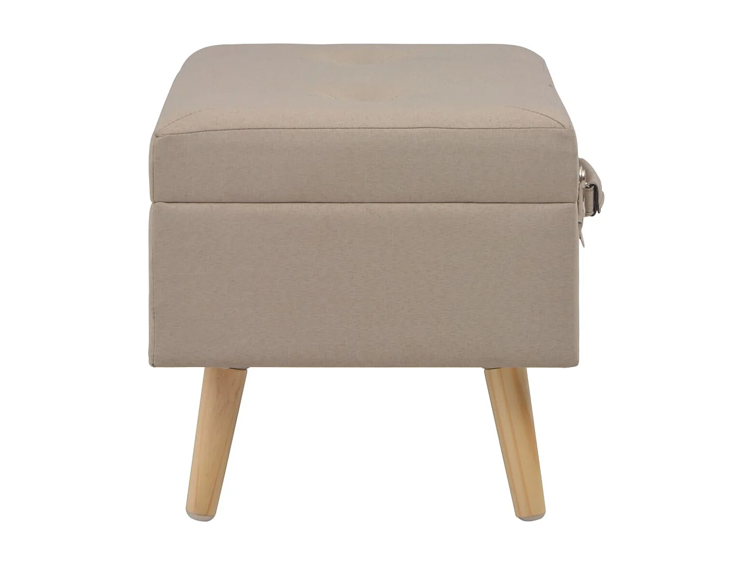 Banc de rangement 40 cm Beige Tissu REO49559