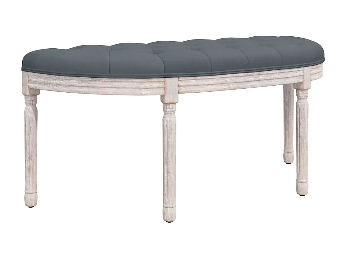 Banc Gris foncé 110,5x45x49 cm Velours REO58613