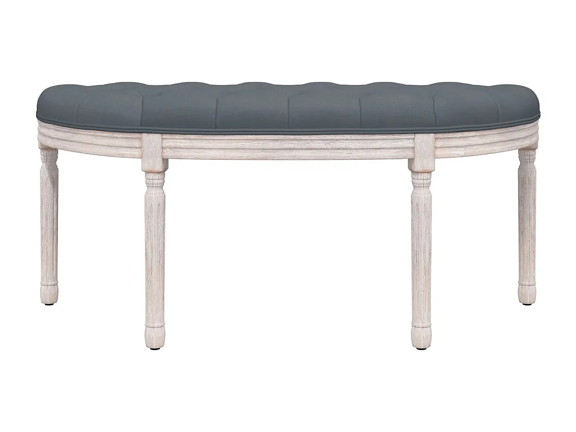 Banc Gris foncé 110,5x45x49 cm Velours REO58613