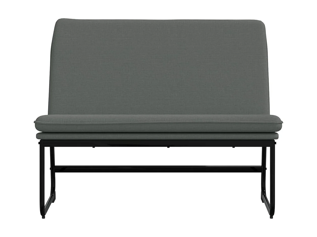 Banc Gris foncé 100x75x76 cm Tissu REO41507