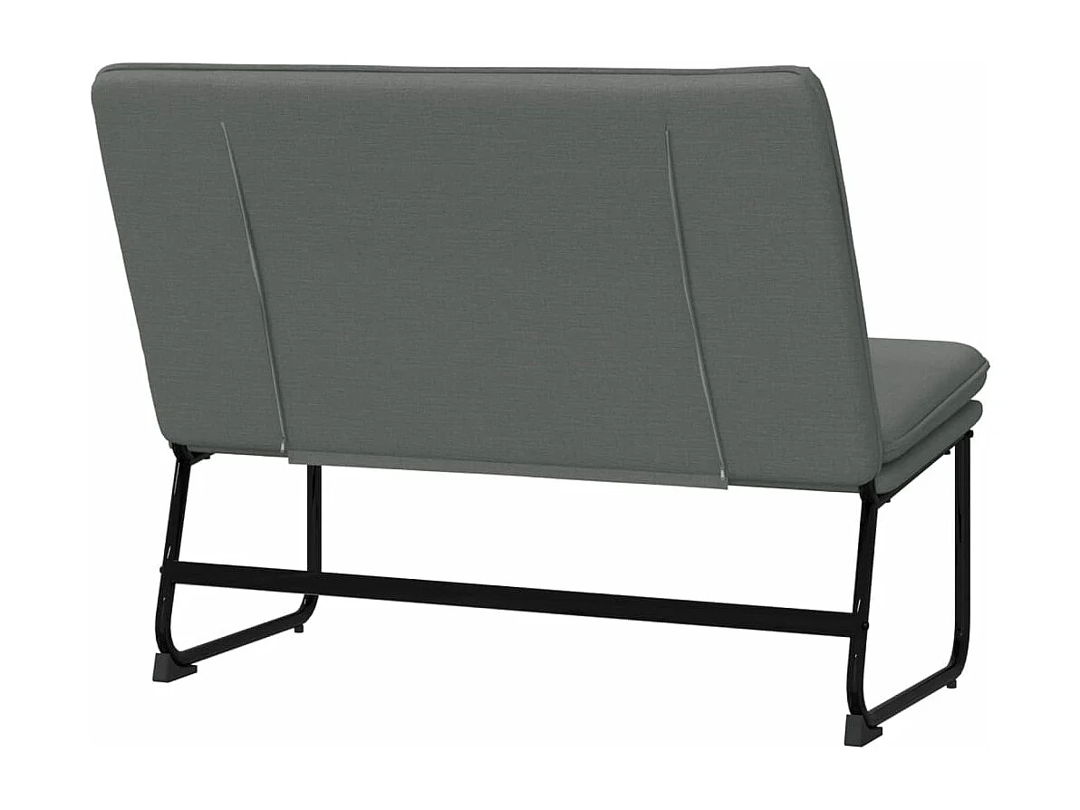 Banc Gris foncé 100x75x76 cm Tissu REO41507