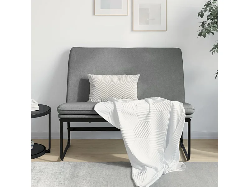 Banc Gris foncé 100x75x76 cm Tissu REO41507